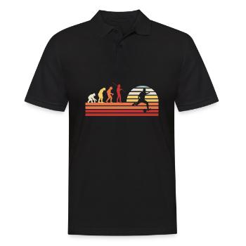 Football rétro Football vintage - Polo Homme - noir - Devant - Kai (181cm)