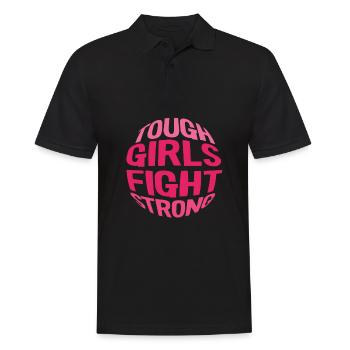 Brustkrebs Krebs - Männer Poloshirt - Schwarz - Vorne - Kai (181cm)
