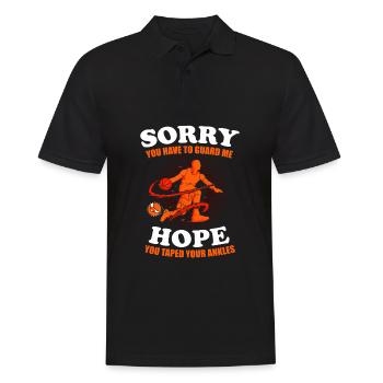 Basketball Basketballer - Männer Poloshirt - Schwarz - Vorne - Kai (181cm)