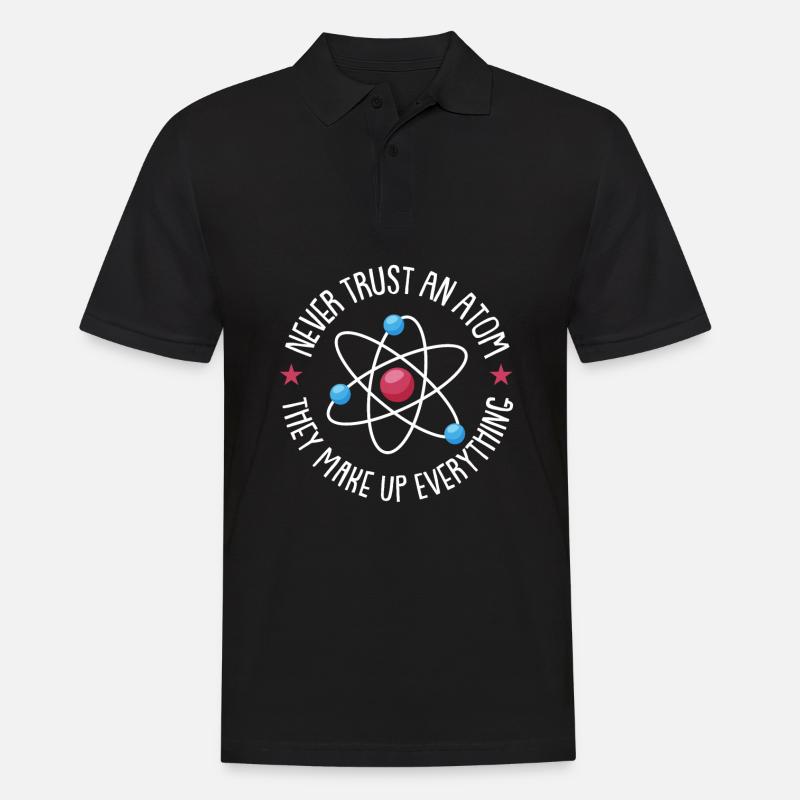 Physik Physiker - Männer Poloshirt - Schwarz
