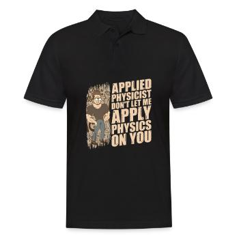 Physik Physiker - Männer Poloshirt - Schwarz - Vorne - Kai (181cm)