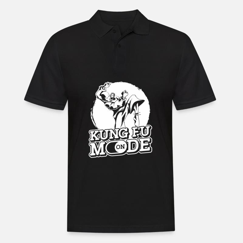 Kung Fu - Männer Poloshirt - Schwarz