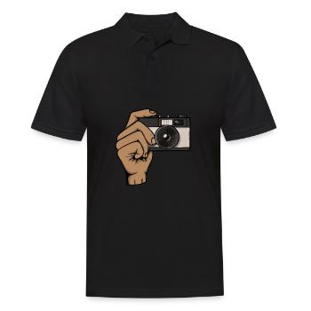 Photographe Photographie Appareil Photo - Polo Homme - noir - Devant - Kai (181cm)