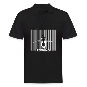 Rowing Rowing Rowing Boat Rowing - Men's Polo Shirt - black - Front - Kai (181cm)