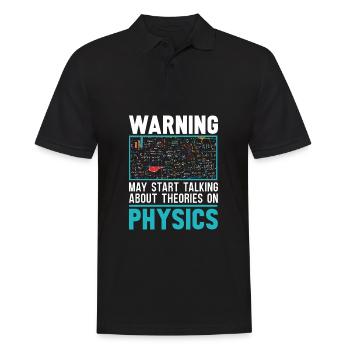 Physik Physiker - Männer Poloshirt - Schwarz - Vorne - Kai (181cm)
