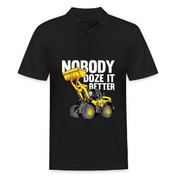 Bulldozer bulldozer crawler - Men's Polo Shirt - black - Front - Kai (181cm)