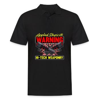 Physik Physiker - Männer Poloshirt - Schwarz - Vorne - Kai (181cm)