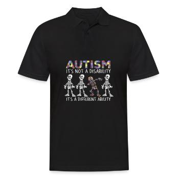 Autismus Autist - Männer Poloshirt - Schwarz - Vorne - Kai (181cm)
