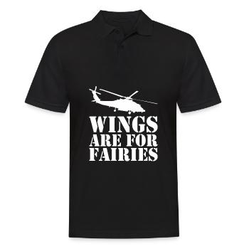 Helikopter Hubschrauber Pilot Heli - Männer Poloshirt - Schwarz - Vorne - Kai (181cm)