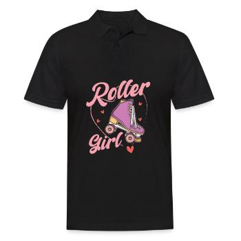 Rollschuhe Laufen Roller Skates - Männer Poloshirt - Schwarz - Vorne - Kai (181cm)