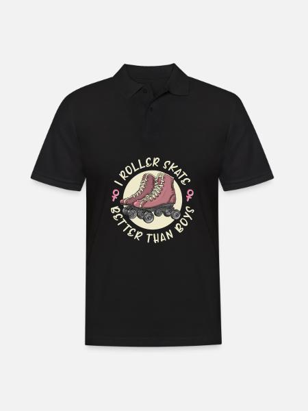Roller Skates Running Roller Skates - Men's Polo Shirt - black