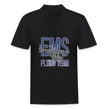 Helikopter Hubschrauber Pilot Heli - Männer Poloshirt - Schwarz - Vorne - Kai (181cm)
