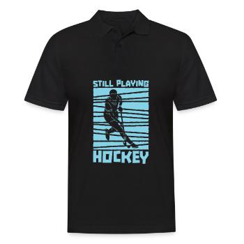 Field hockey - Men's Polo Shirt - black - Front - Kai (181cm)
