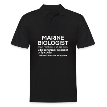 Biologie marine - Polo Homme - noir - Devant - Kai (181cm)