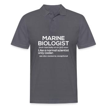 Marine biology - Men's Polo Shirt - charcoal grey - Front - Nico (186cm)