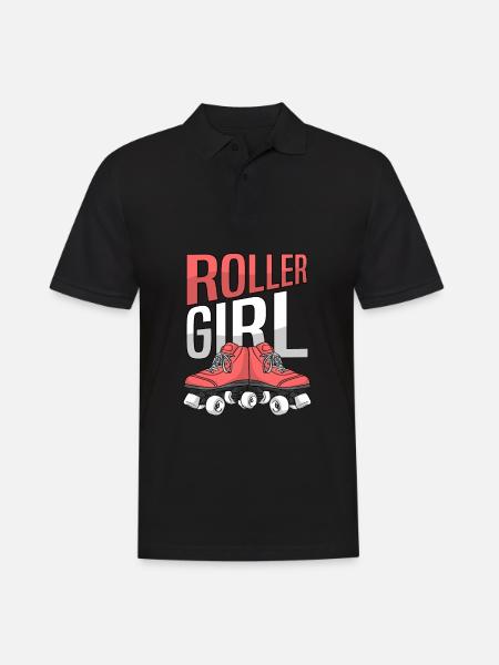 Roller Skates Running Roller Skates - Men's Polo Shirt - black