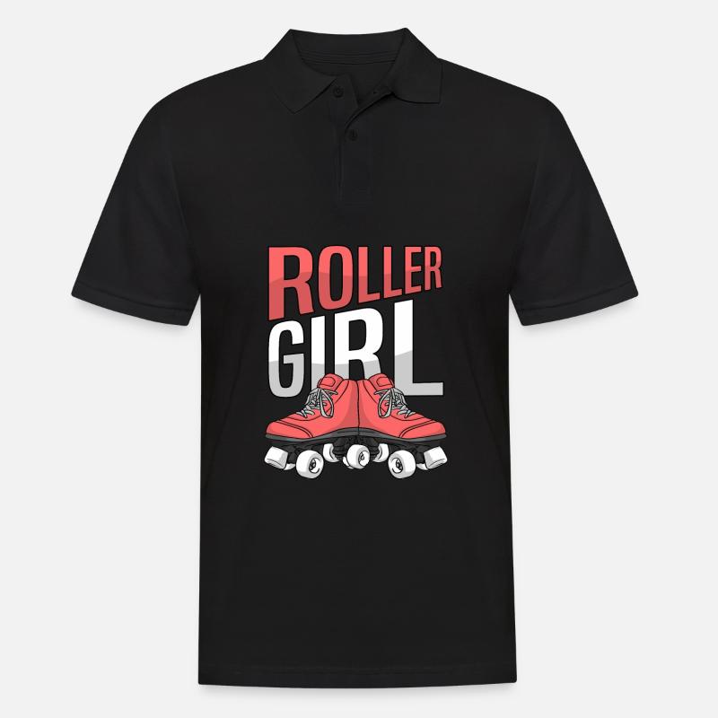 Roller Skates Running Roller Skates - Men's Polo Shirt - black