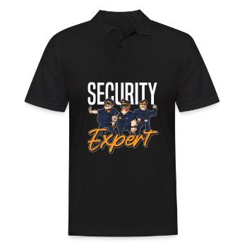 Security Security Guard Security Service - Men's Polo Shirt - black - Front - Kai (181cm)