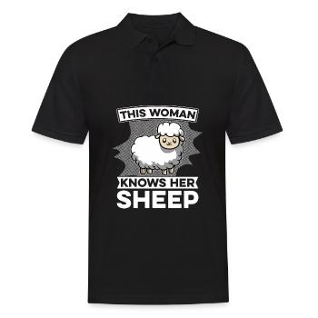Shepherd Animal Farmer Sheep Farmer Farmer - Men's Polo Shirt - black - Front - Kai (181cm)