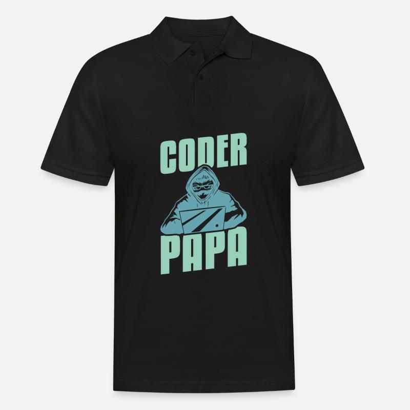 Programmierer Coder Software Entwickler - Männer Poloshirt - Schwarz