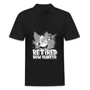 Bogenschütze Bogensport Pfeil Bogen Bogenschießen - Männer Poloshirt - Schwarz - Vorne - Kai (181cm)