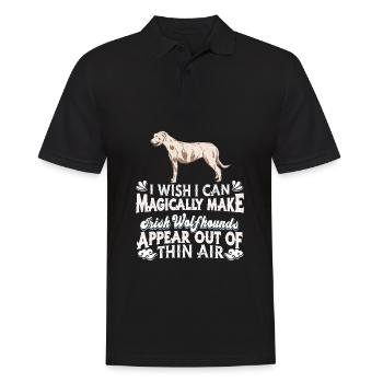 Chien-loup irlandais - Polo Homme - noir - Devant - Kai (181cm)