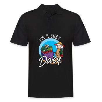 Hobby Gardener Garden Gardener Daisy - Men's Polo Shirt - black - Front - Kai (181cm)