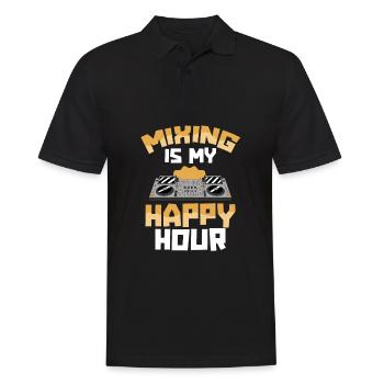 Tontechniker Sound Audio Engineer - Männer Poloshirt - Schwarz - Vorne - Kai (181cm)