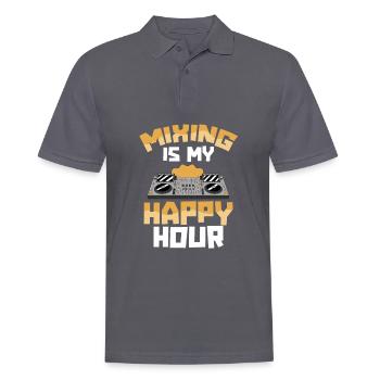 Tontechniker Sound Audio Engineer - Men's Polo Shirt - charcoal grey - Front - Nico (186cm)