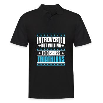 Triathlon - Männer Poloshirt - Schwarz - Vorne - Kai (181cm)