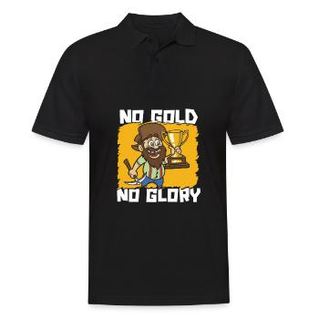 Gold Mining Gold Mine - Men's Polo Shirt - black - Front - Kai (181cm)