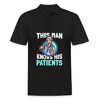 Dentist Assistant Dental Assistant Dentistry - Men's Polo Shirt - black - Front - Kai (181cm)