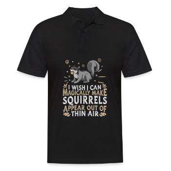 Squirrel - Men's Polo Shirt - black - Front - Kai (181cm)