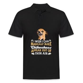 Chien Chihuahua - Polo Homme - noir - Devant - Kai (181cm)