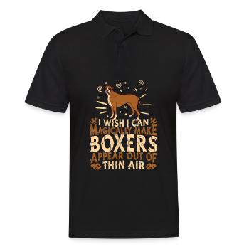 Boxer Chien - Polo Homme - noir - Devant - Kai (181cm)