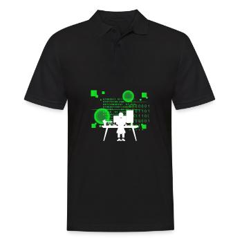 Programmer Coder Software Developer - Men's Polo Shirt - black - Front - Kai (181cm)