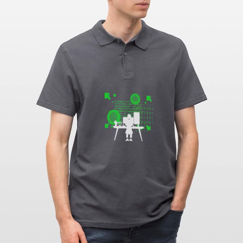 Programmierer Coder Software Entwickler Männer Poloshirt