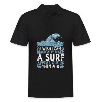 Surfing Surfer Surfer - Men's Polo Shirt - black - Front - Kai (181cm)