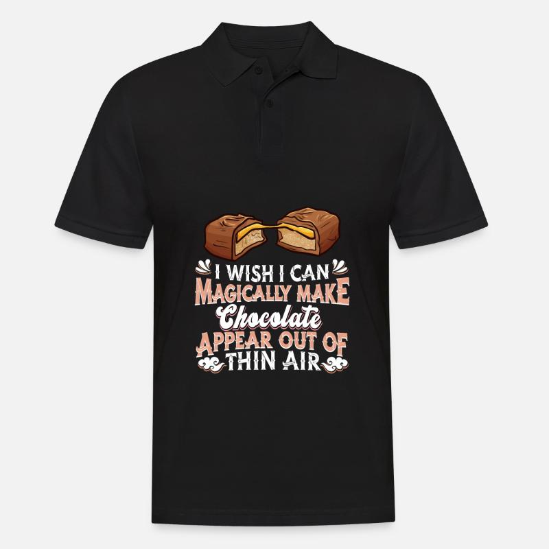 Schokolade Schoko Schoki - Männer Poloshirt - Schwarz