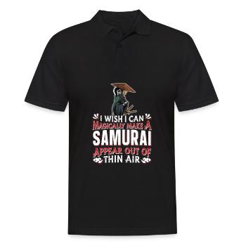 Samouraï - Polo Homme - noir - Devant - Kai (181cm)
