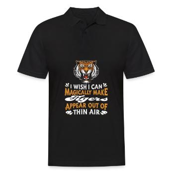 Tiger - Männer Poloshirt - Schwarz - Vorne - Kai (181cm)