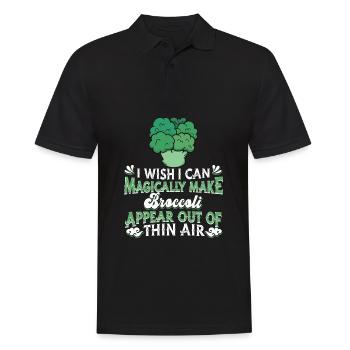 Broccoli Vegetables Vegan Vegetarian - Men's Polo Shirt - black - Front - Kai (181cm)