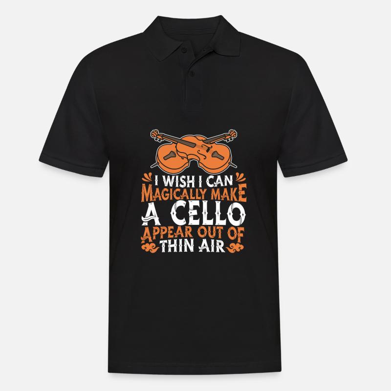 Cello Cellist Cellistin - Männer Poloshirt - Schwarz