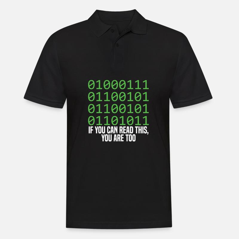 Programmeur Coder Développeur de logiciels - Polo Homme - noir