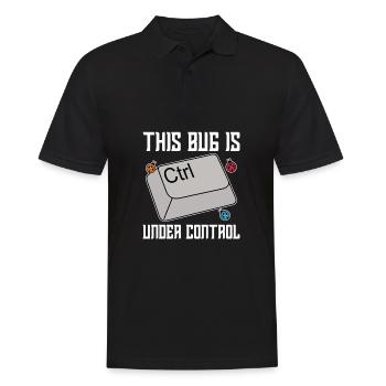 Programmeur Coder Développeur de logiciels - Polo Homme - noir - Devant - Kai (181cm)