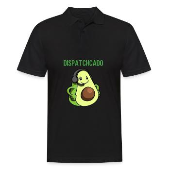 Notruf Disponent 112 Krankenwagen Feuerwehr - Männer Poloshirt - Schwarz - Vorne - Kai (181cm)