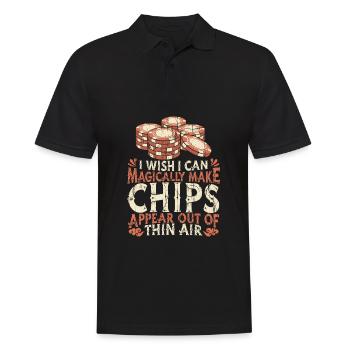 Poker Pokerspieler Texas Holdem - Männer Poloshirt - Schwarz - Vorne - Kai (181cm)