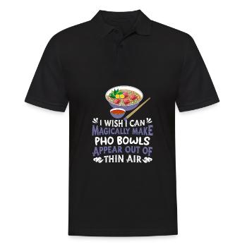 Pho Bowl - Männer Poloshirt - Schwarz - Vorne - Kai (181cm)