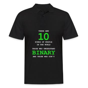 Programmer Coder Software Developer - Men's Polo Shirt - black - Front - Kai (181cm)
