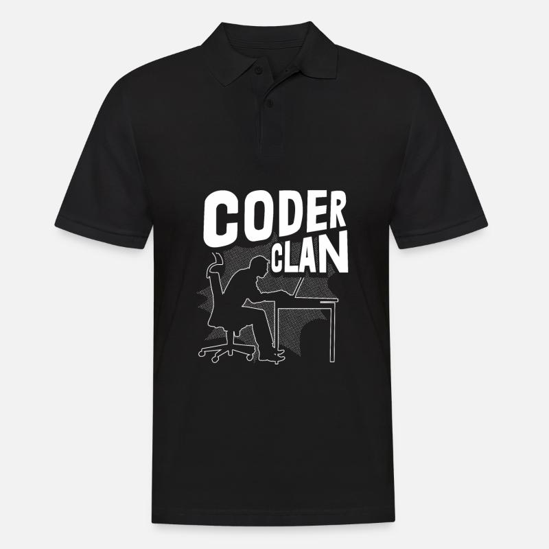 Programmierer Coder Software Entwickler - Männer Poloshirt - Schwarz